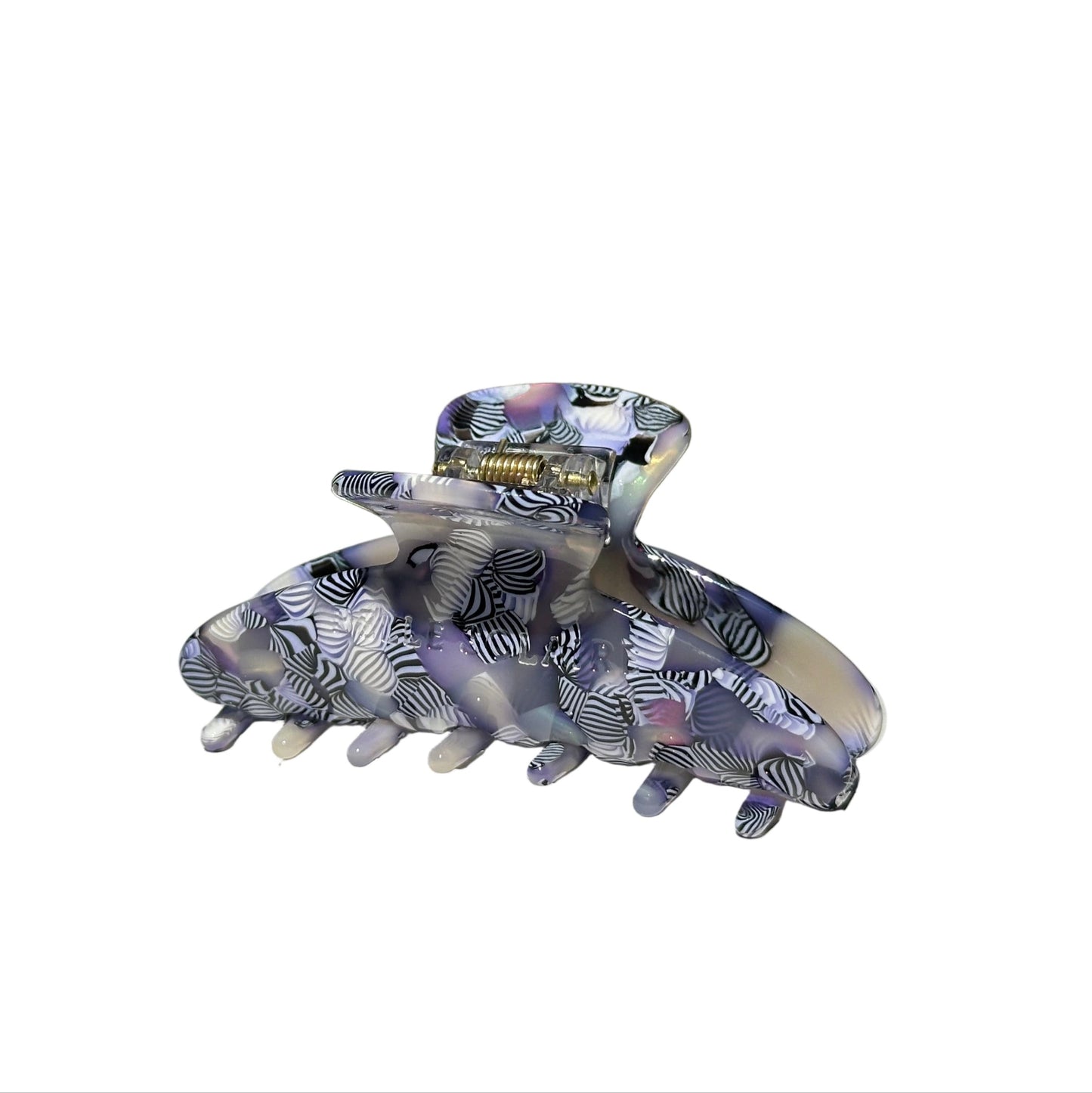 Hair claw clip in color dark indigo bloom